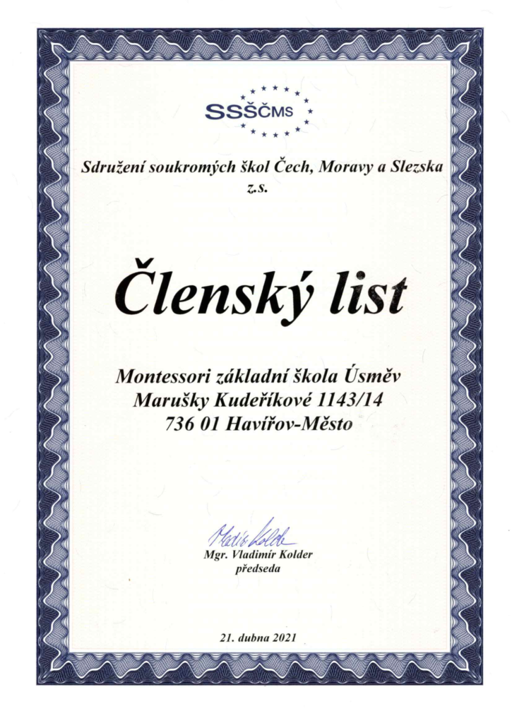 Členský list